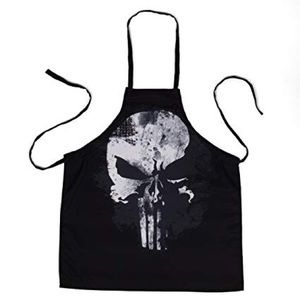 Punisher Apron Black White Adjustable Seven 20 NWT
